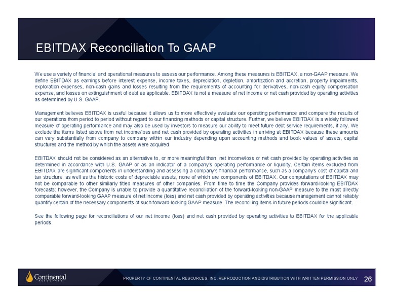 2Q 2019 Investor Update – Continental Resources, Inc. – slide 25
