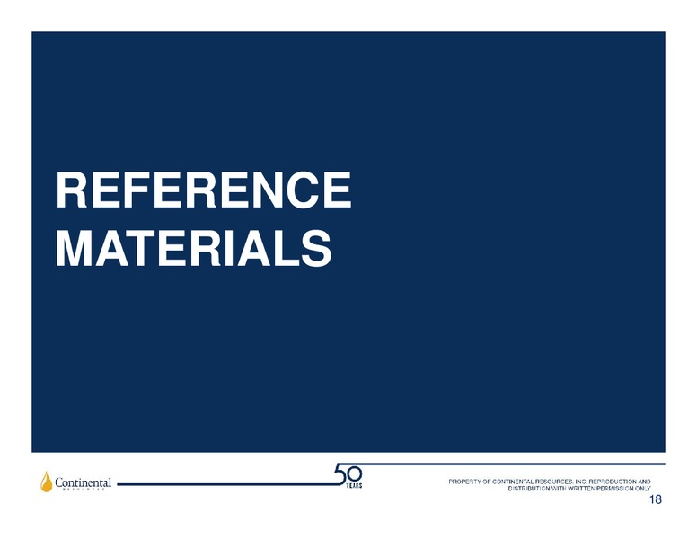 2Q 2017 Earnings Update – Continental Resources, Inc. – slide 17