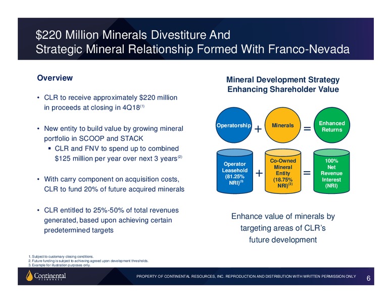 2Q 2018 Investor Update – Continental Resources, Inc. – slide 5