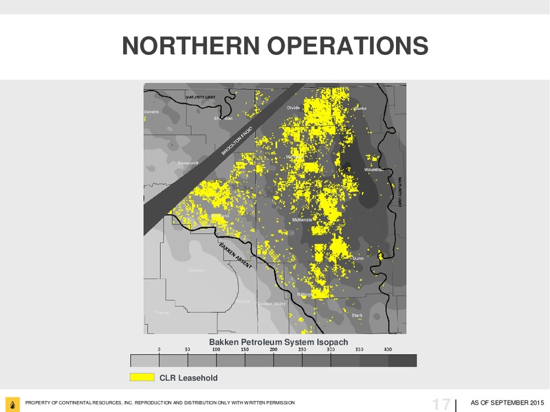 September 2015 Investor Update – Continental Resources, Inc. – slide 16