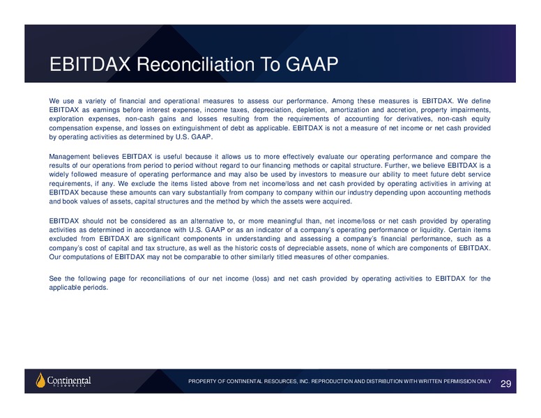 BAML Global Energy Conference 2018 – Continental Resources, Inc. – slide 28