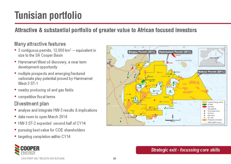 FY14 HALF YEAR RESULTS AND OUTLOOK – Cooper Energy Limited – slide 23