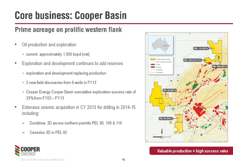 INVESTOR PRESENTATION – Cooper Energy Limited – slide 9