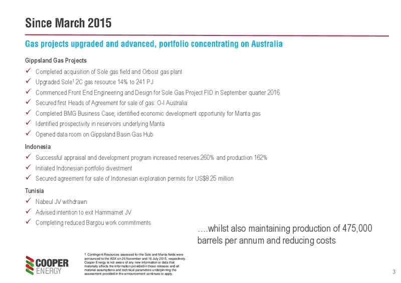 Euroz Securities Institutional Conference – Cooper Energy Limited – slide 2