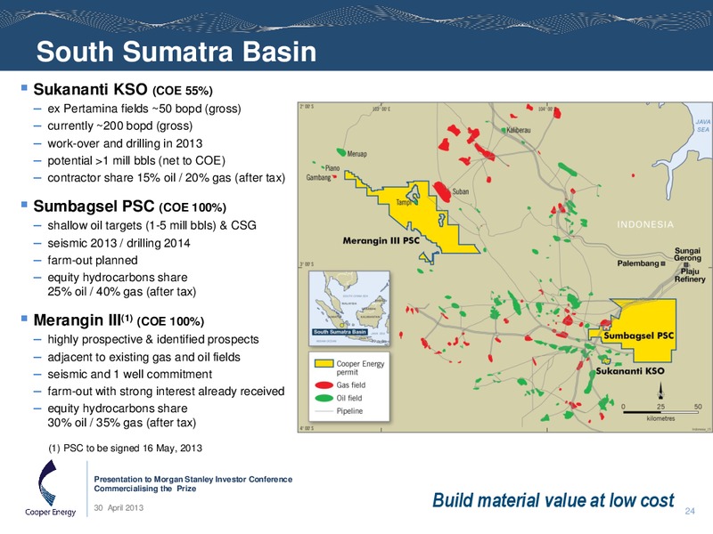 MORGAN STANLEY INVESTOR CONFERENCE – Cooper Energy Limited – slide 23