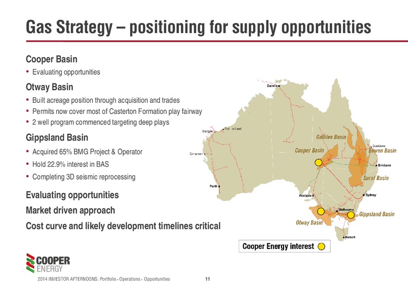 Investor Afternoons Melbourne & Sydney – Cooper Energy Limited – slide 10