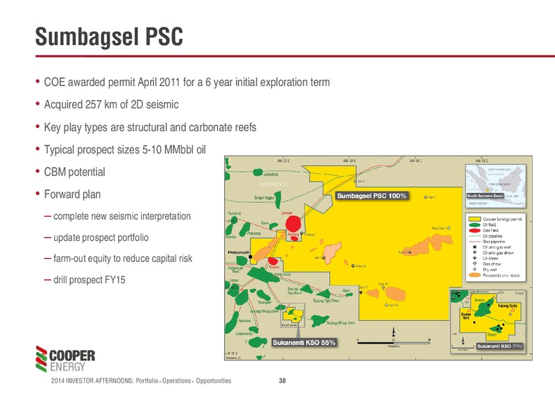 Investor Afternoons Melbourne & Sydney – Cooper Energy Limited – slide 37