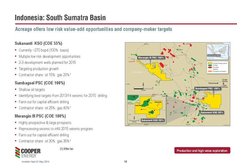 UPDATED INVESTOR PACK – Cooper Energy Limited – slide 17