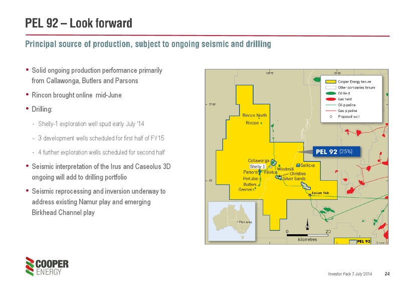 UPDATED INVESTOR PACK – Cooper Energy Limited – slide 23