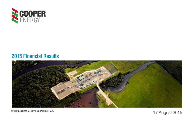 2015 Financial Results – Cooper Energy Limited – slide 1