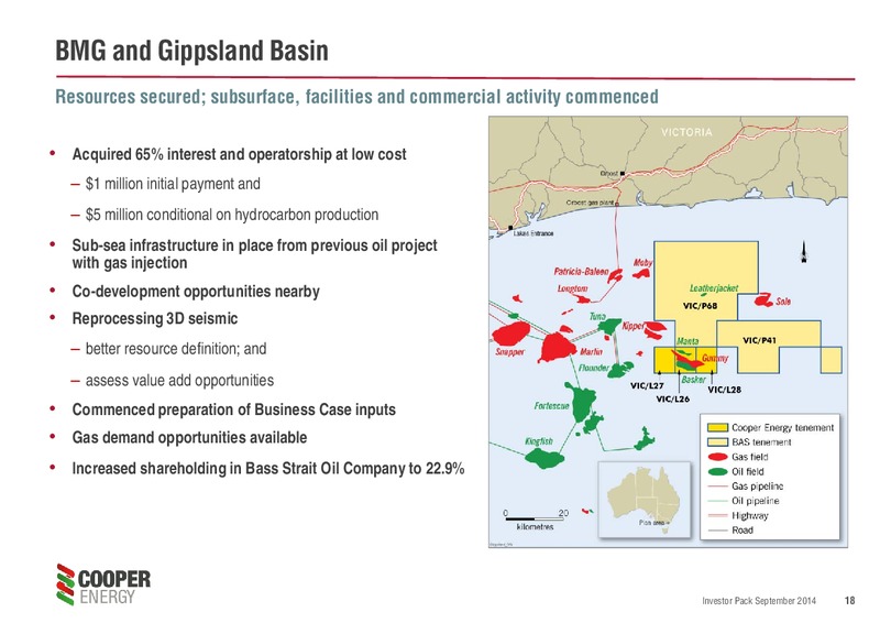 INVESTOR PRESENTATION – Cooper Energy Limited – slide 17