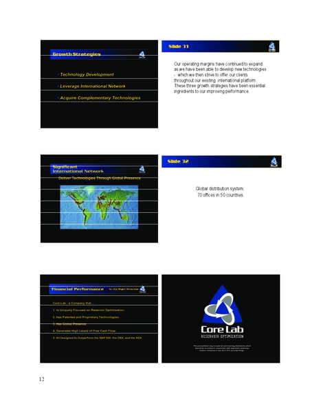 EnerComs The Oil and Gas Conference – Core Laboratories – slide 12