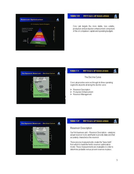 Johnson Rice 2016 Energy Conference – Core Laboratories – slide 5