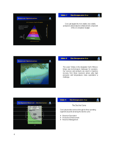 JOHNSON RICE AND COMPANY 2013 ENERGY CONFERENCE – Core Laboratories – slide 4