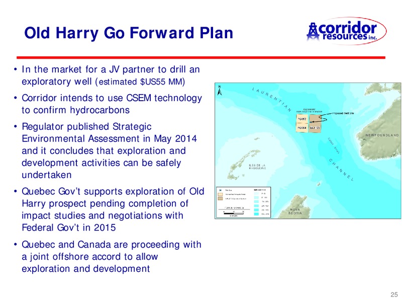May 2015 Corporate Presentation – Corridor Resources Inc. – slide 25