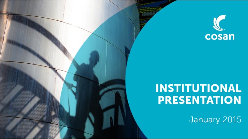 INSTITUTIONAL PRESENTATION – Cosan Ltd. – slide 1