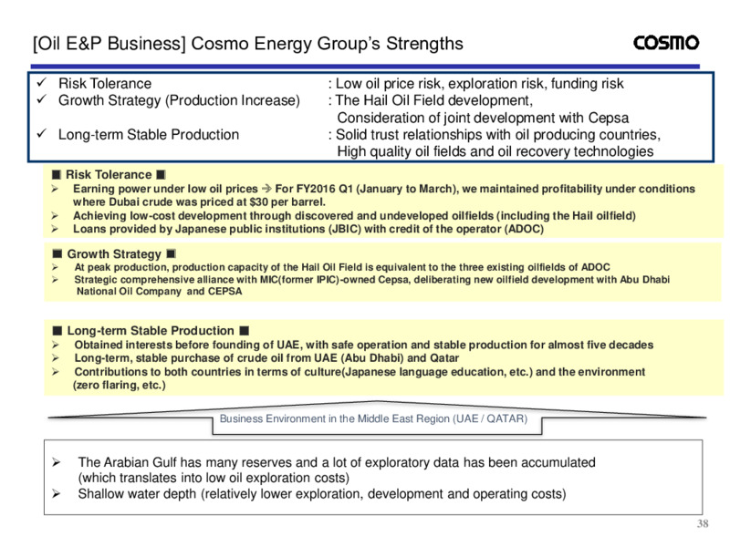 Fiscal Q3 2020 Presentation – Cosmo Energy Holdings Company, Ltd – slide 39