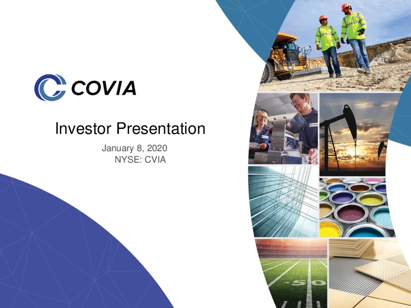 January 2020 Investor Presentation – Covia Corp. – slide 1