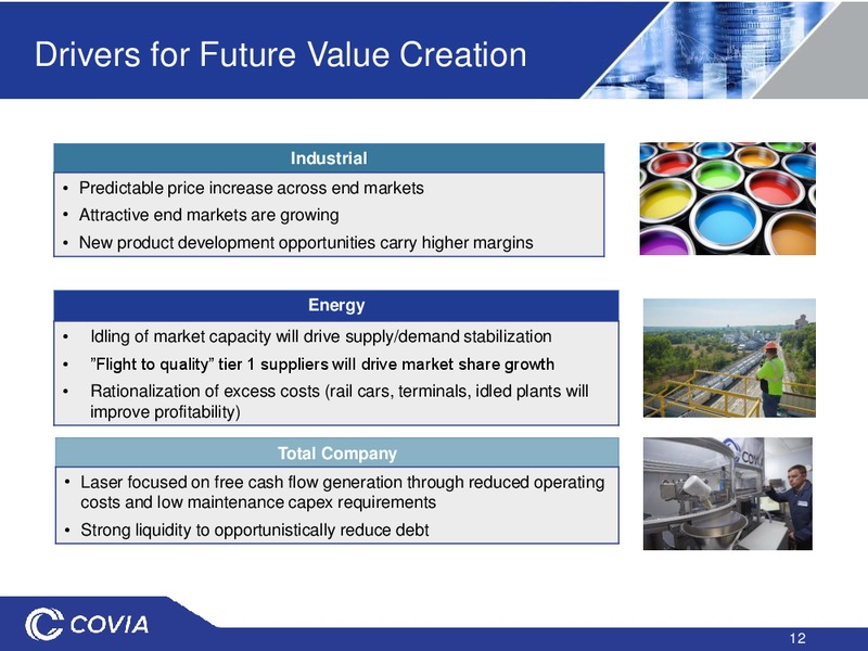 January 2020 Investor Presentation – Covia Corp. – slide 11