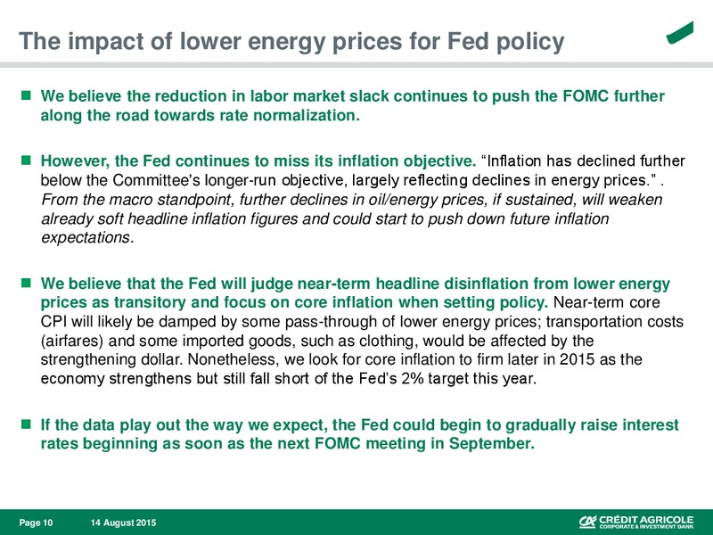 Enercom Conference – Credit Agricole – slide 11