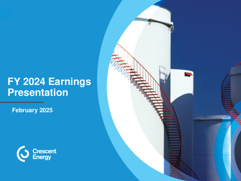 February 2025 FY 2024 Earnings Presentation – Crescent Energy Company – slide 1