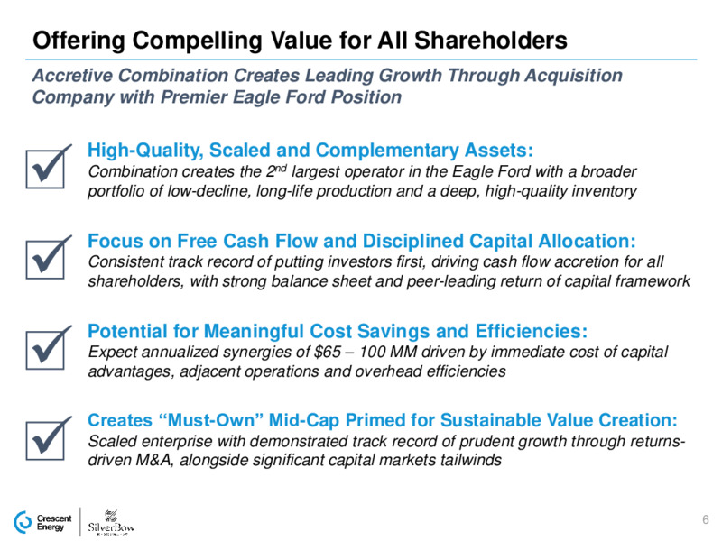 Silverbow Acquisition – Crescent Energy Company – slide 5