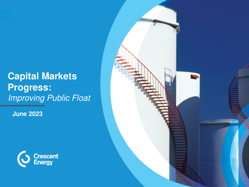 June 2023 Investor Presentation – Crescent Energy Company – slide 1