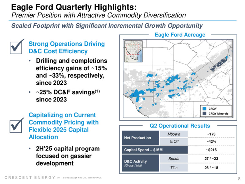 2Q 2025 Earnings Presentation – Crescent Energy Company – slide 7