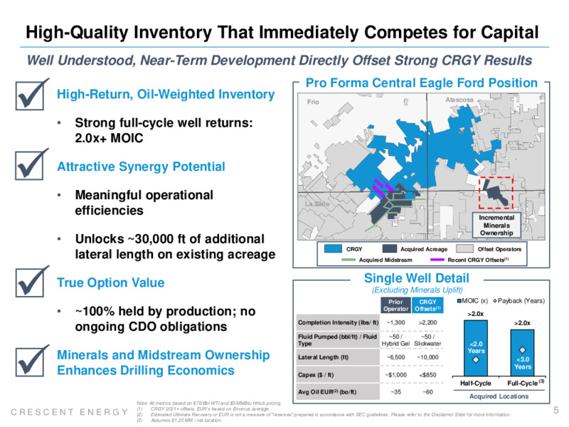 Eagle Ford Acquisition Bolt On – Crescent Energy Company – slide 4