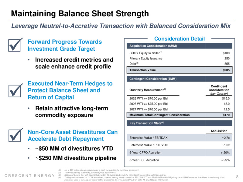 Eagle Ford Acquisition – Crescent Energy Company – slide 7