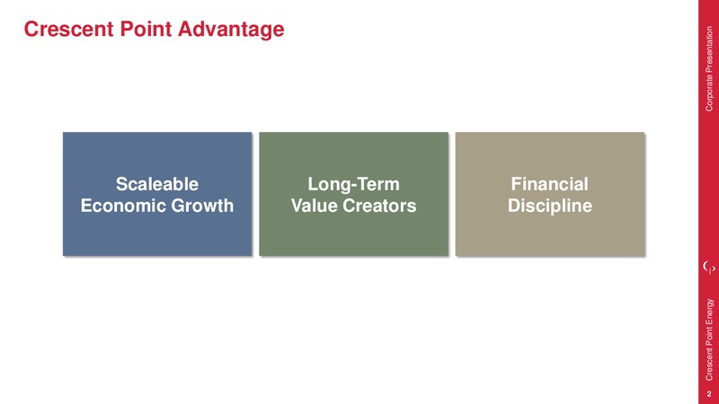 March 2018 Corporate Presentation – Crescent Point Energy Corp. – slide 2