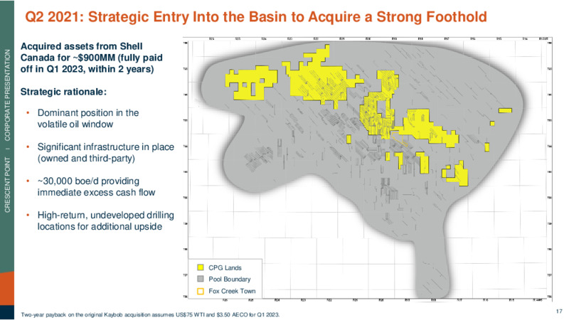 Kaybob Duvernay Acquisition – Crescent Point Energy Corp. – slide 17