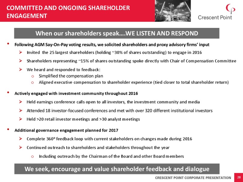 April 2017 Corporate Presentation – Crescent Point Energy Corp. – slide 27