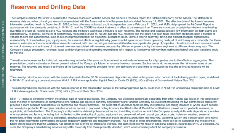 June 2021 Investor Presentation – Crescent Point Energy Corp. – slide 28