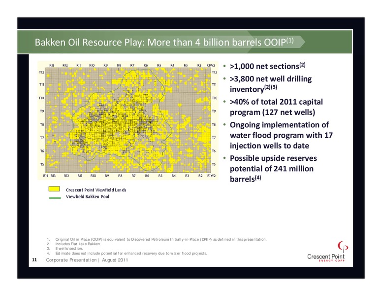 August 2011 Corporate Presentation – Crescent Point Energy Corp. – slide 11