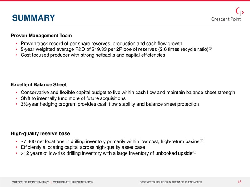 Fall 2015 Business Update – Crescent Point Energy Corp. – slide 14