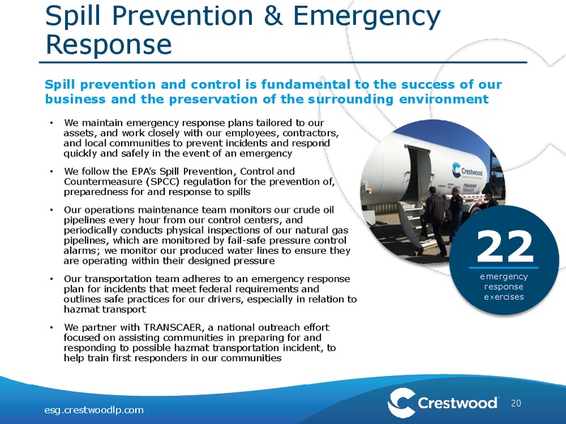ESG and Sustainability – Crestwood Equity Partners Lp – slide 19