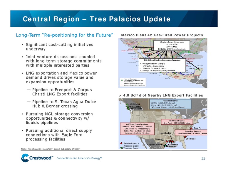 Bank of America Merrill Lynch Energy and Power Leverage Finance Conference – Crestwood Midstream Partners Lp – slide 21