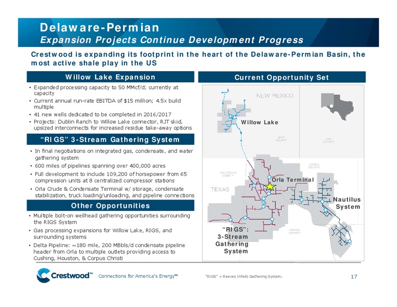 January 2017 Investor Presentation – Crestwood Midstream Partners Lp – slide 15