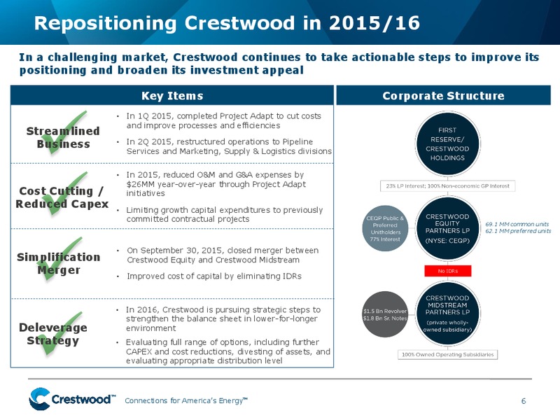 Morgan Stanley MLP Conference – Crestwood Midstream Partners Lp – slide 4