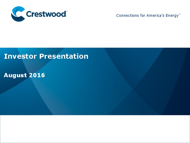 2016 Citi MLP Midstream Infrastructure Conference – Crestwood Midstream Partners Lp – slide 1