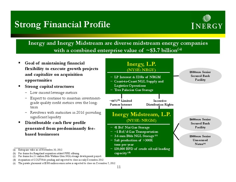 11th Annual Pipeline MLP and Energy Symposium – Crestwood Midstream Partners Lp – slide 10