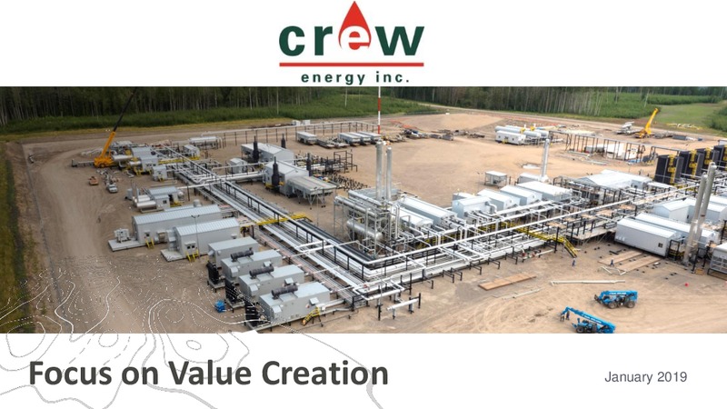 January 2019 Corporate Presentation – Crew Energy Inc. – slide 1