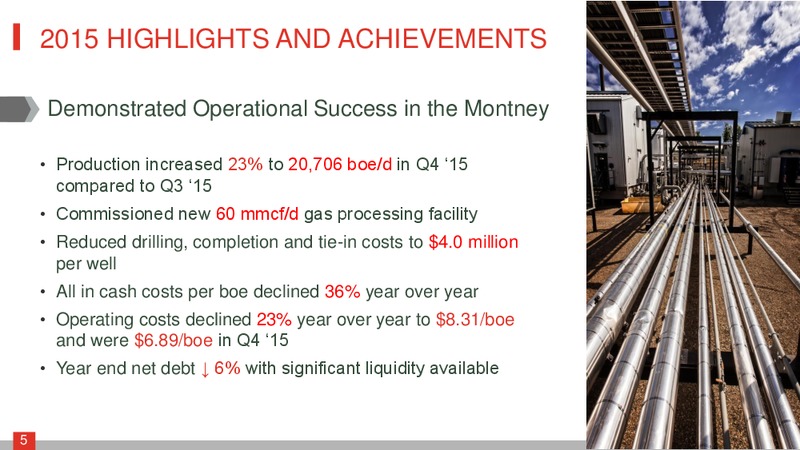 March 2016 Corporate Presentation – Crew Energy Inc. – slide 4