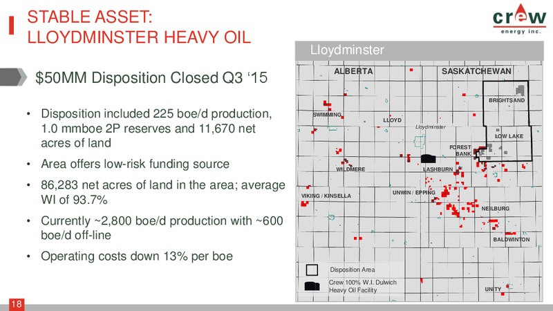 March 2016 Corporate Presentation – Crew Energy Inc. – slide 17