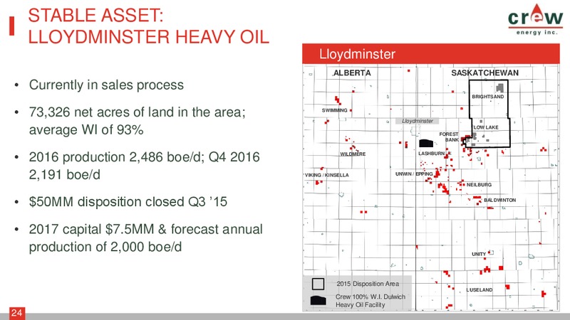 March 2017 Corporate Presentation – Crew Energy Inc. – slide 23