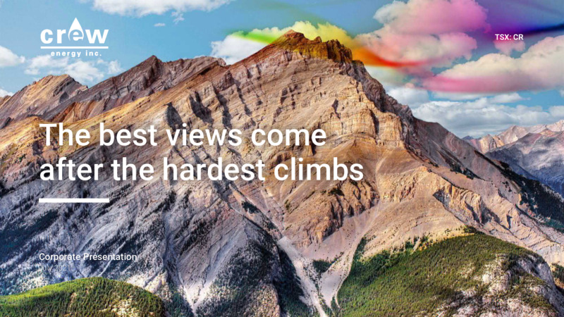 July 2021 Investor Presentation – Crew Energy Inc. – slide 1