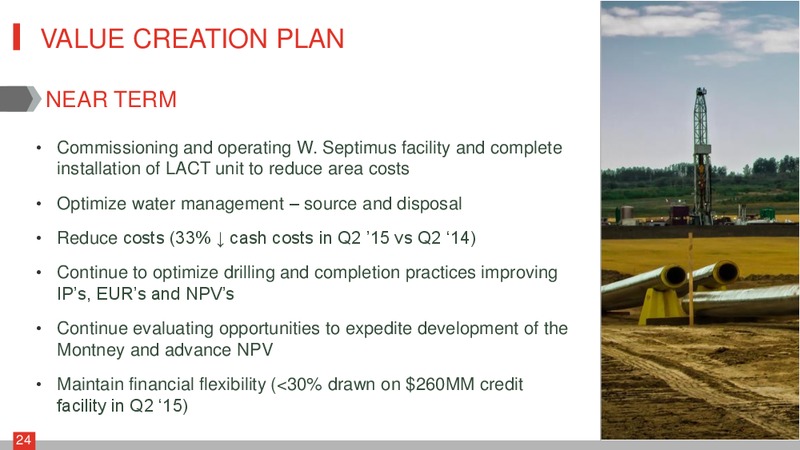 August 2015 Investor Presentation – Crew Energy Inc. – slide 23