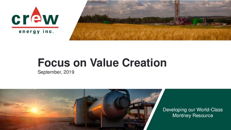 September 2019 Corporate Presentation – Crew Energy Inc. – slide 1
