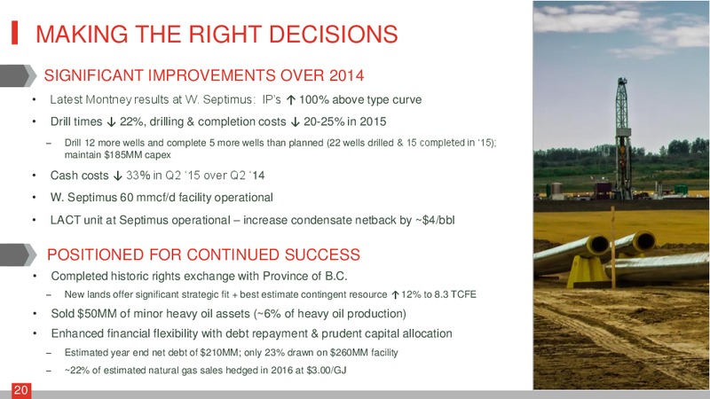 October 2015 Investor Presentation – Crew Energy Inc. – slide 19